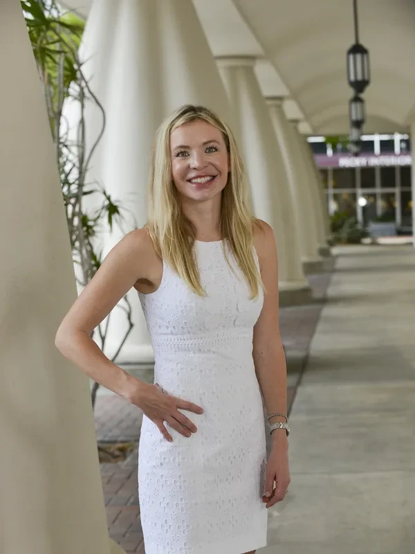 Abby Guirguis outside of work